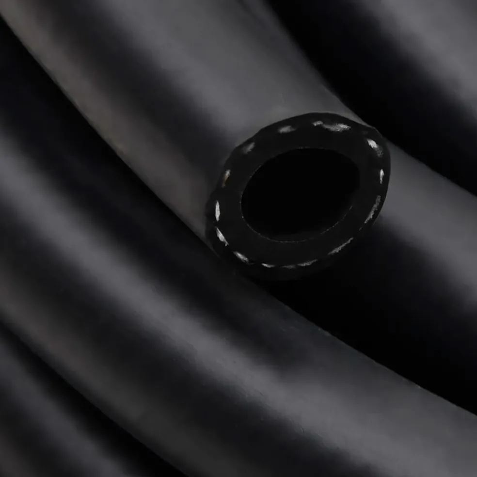 vidaXL Luchtslang hybride 0,6'' 2 m rubber en pvc zwart