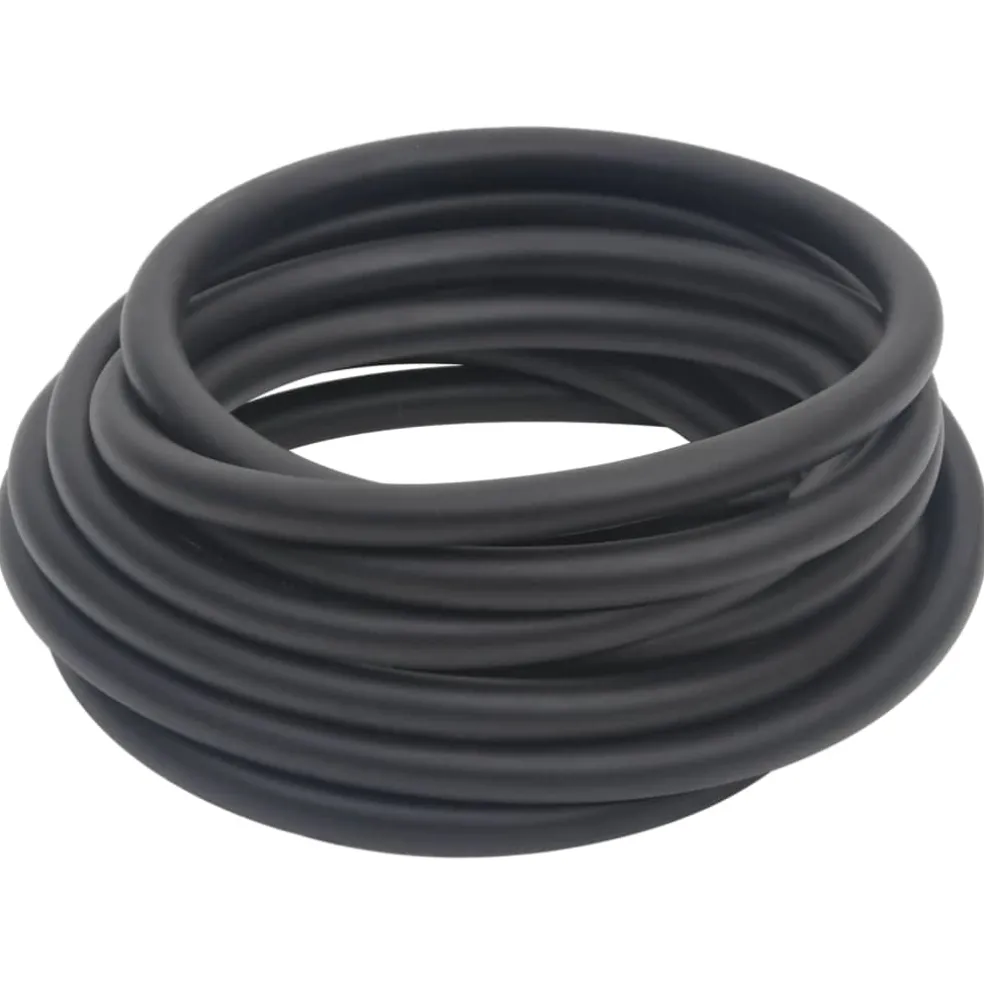 vidaXL Luchtslang hybride 0,6'' 2 m rubber en pvc zwart