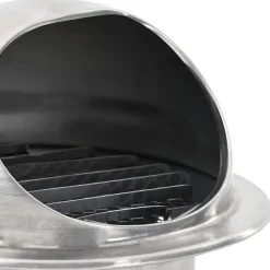 vidaXL Luchtventilatie roosters 2 st zilver 150 mm Roestvrij staal