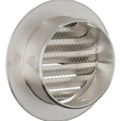 vidaXL Luchtventilatie roosters 2 st zilver 80 mm Roestvrij staal