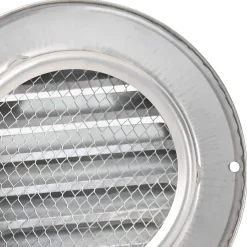 vidaXL Luchtventilatie roosters 2 st zilver 80 mm Roestvrij staal