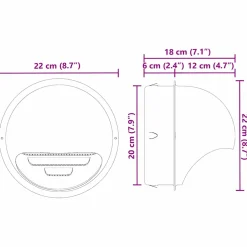 vidaXL Luchtventilatie roosters 2 st zilver 200 mm Roestvrij staal