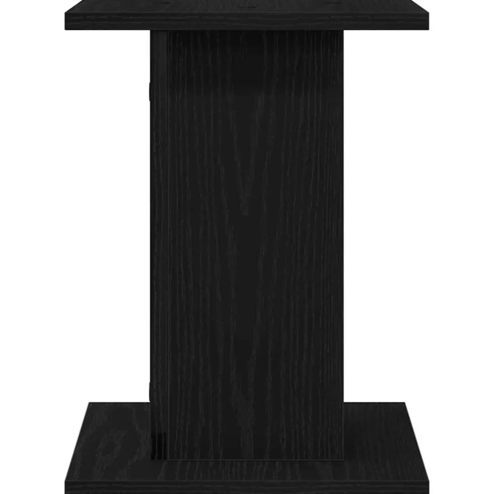 vidaXL Luidspreker standaards 2 st Zwart Eiken 30 x 30 x 40 cm