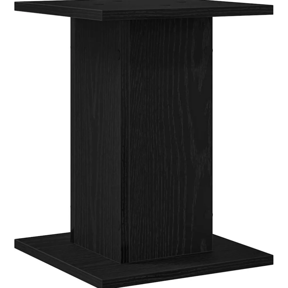 vidaXL Luidspreker standaards 2 st Zwart Eiken 30 x 30 x 40 cm