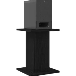 vidaXL Luidspreker standaards 2 st Zwart Eiken 30 x 30 x 40 cm