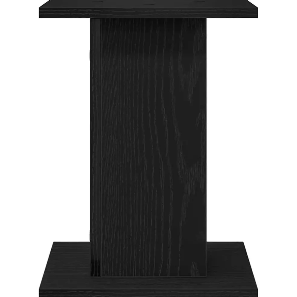 vidaXL Luidspreker standaards 2 st Zwart Eiken 30 x 30 x 40 cm