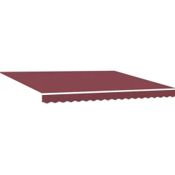 vidaXL Luifel automatisch uittrekbaar 400x300 cm bordeauxrood