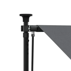 vidaXL Luifel uittrekbaar 100x150 cm stof en staal antracietkleurig