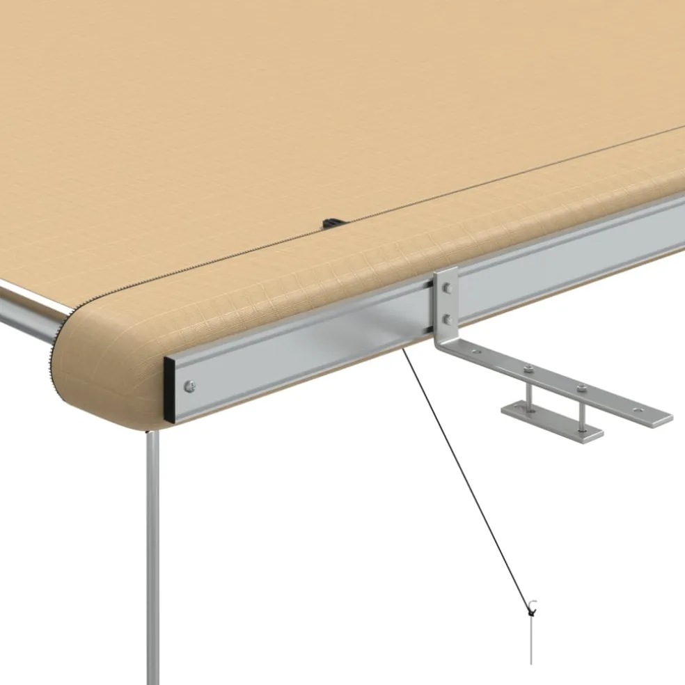 vidaXL Luifel voor camper en caravan 2,4x2,5x2,15 m beige