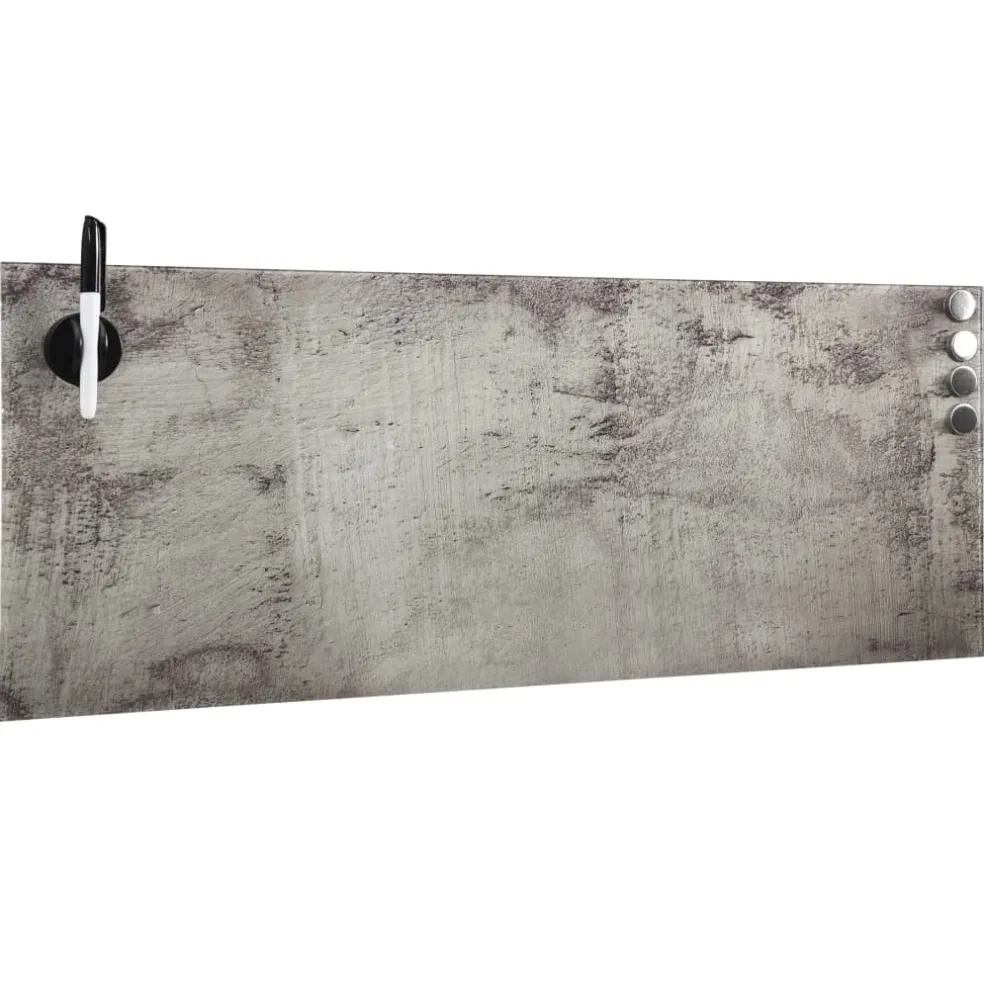 vidaXL Magneetbord wandmontage 60x20 cm glas