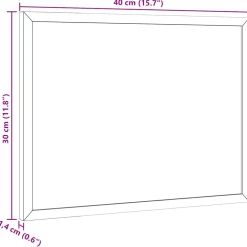 vidaXL Magnetisch whiteboard met massief grenenhouten frame 40x30 cm