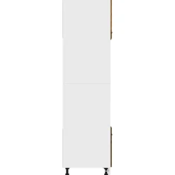 vidaXL Magnetronkast Lyon 60x57x207 cm bewerkt hout gerookt eiken