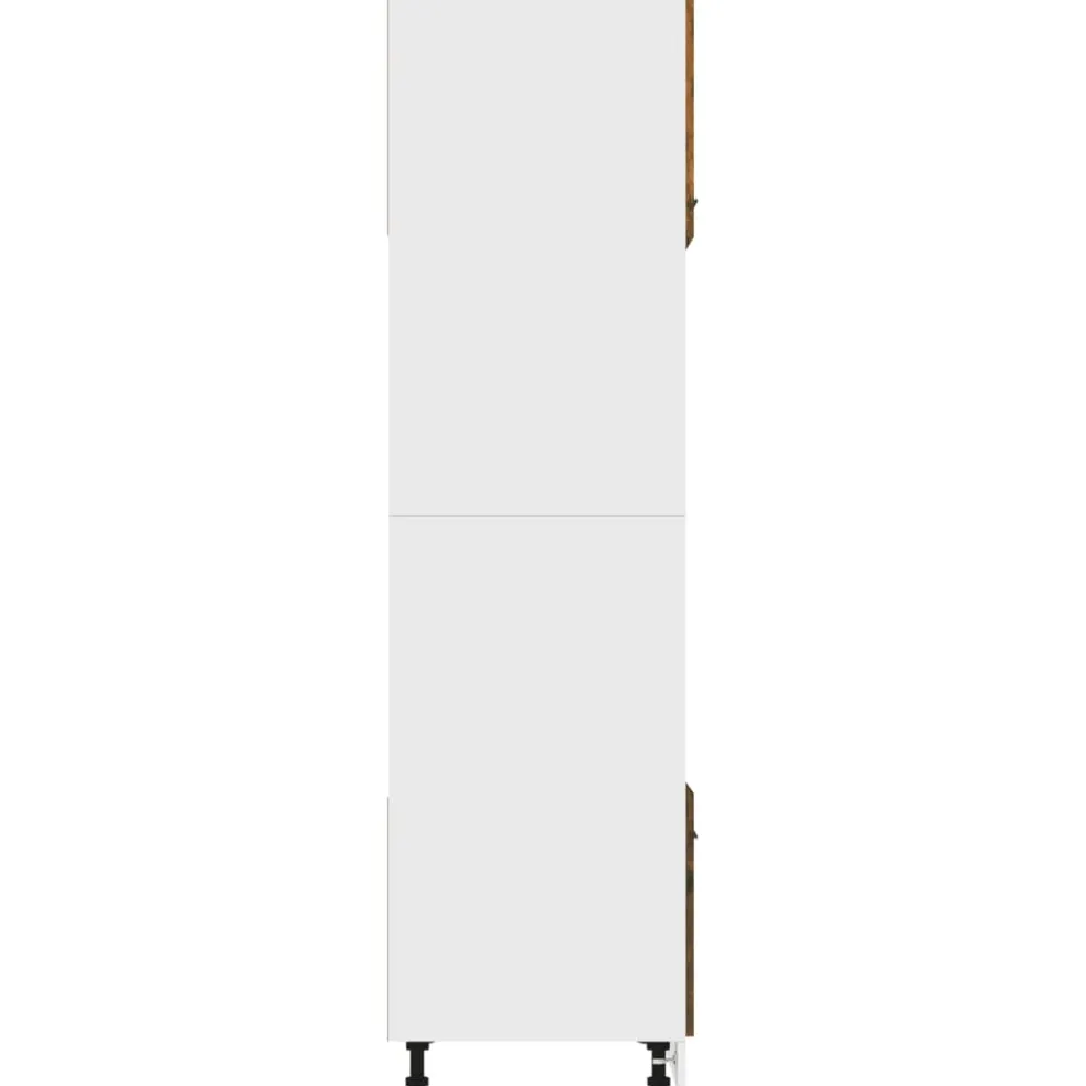 vidaXL Magnetronkast Lyon 60x57x207 cm bewerkt hout gerookt eiken