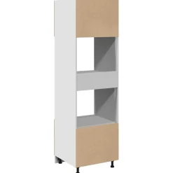 vidaXL Magnetronkast Lyon 60x57x207 cm bewerkt hout sonoma eikenkleurig