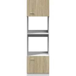vidaXL Magnetronkast Lyon 60x57x207 cm bewerkt hout sonoma eikenkleurig