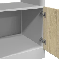 vidaXL Magnetronkast Lyon 60x57x207 cm bewerkt hout sonoma eikenkleurig