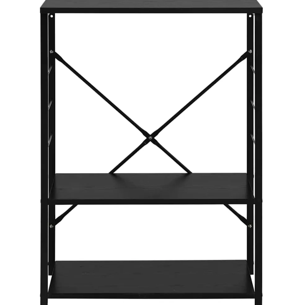 vidaXL Magnetronkast 60x39,6x79,5 cm bewerkt hout zwart