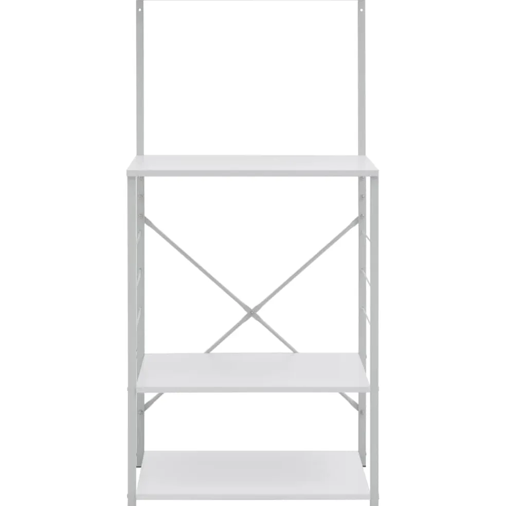 vidaXL Magnetronkast 60x39,6x123 cm bewerkt hout wit