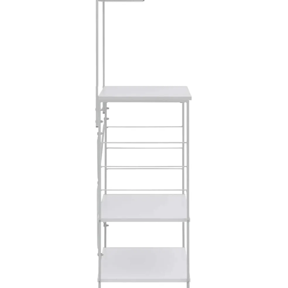 vidaXL Magnetronkast 60x39,6x123 cm bewerkt hout wit