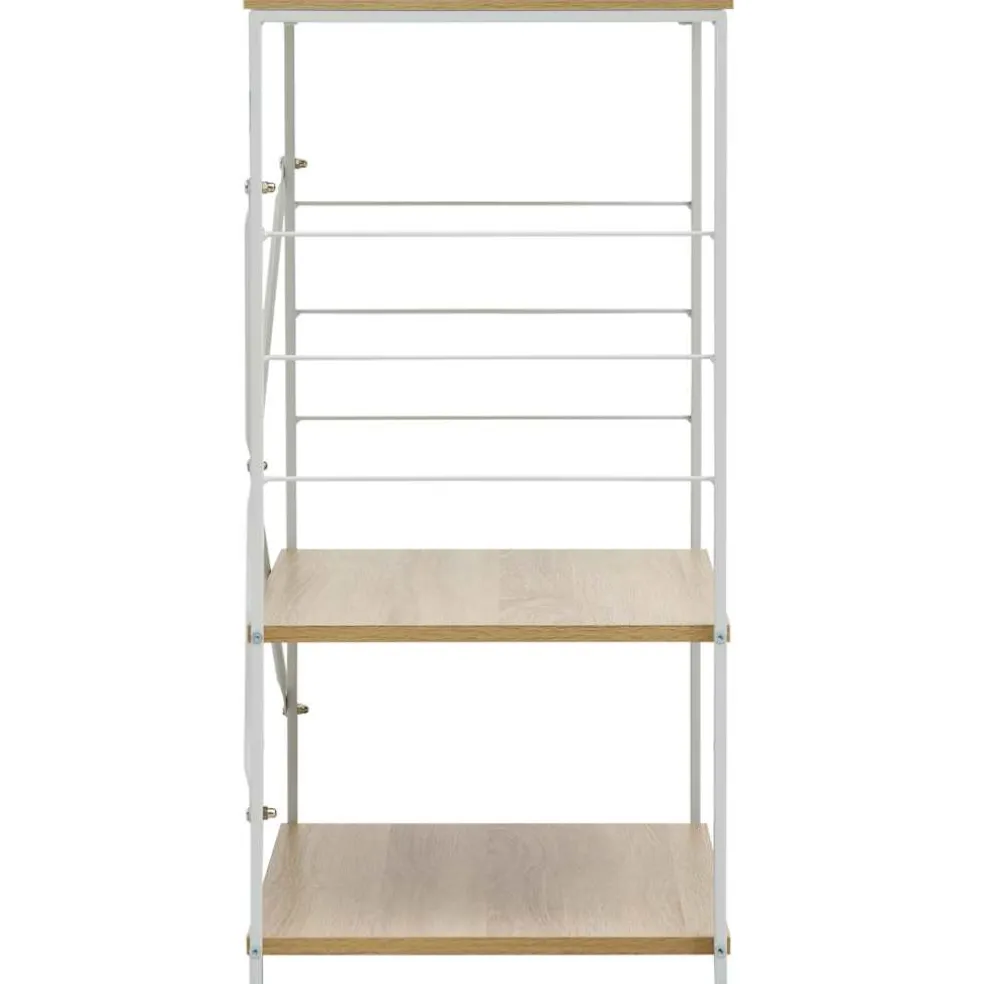 vidaXL Magnetronkast 60x39,6x79,5 cm bewerkt hout wit en eikenkleurig