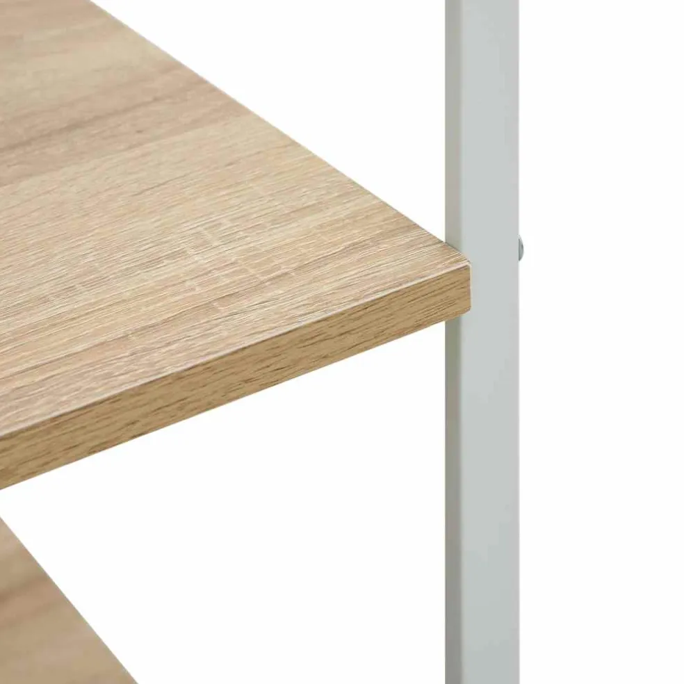 vidaXL Magnetronkast 60x39,6x79,5 cm bewerkt hout wit en eikenkleurig