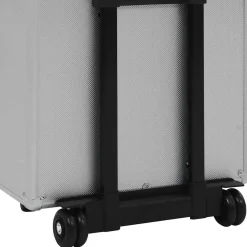 vidaXL Make-up trolley aluminium zilverkleurig