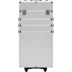 vidaXL Make-up trolley aluminium zilverkleurig