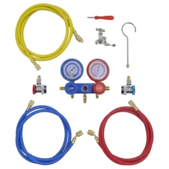 vidaXL Manometer 2-richtingen set in opbergkoffer