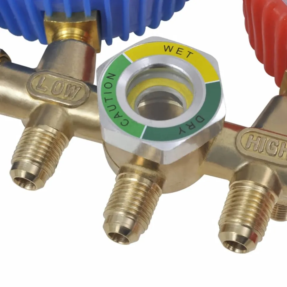 vidaXL Manometer set voor airco met 2-richtingen