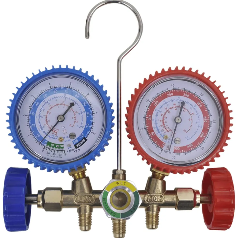 vidaXL Manometer set voor airco met 2-richtingen