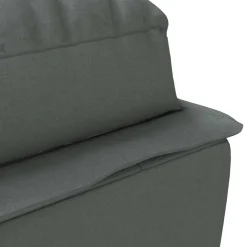 vidaXL Massage chaise longue met kussens stof donkergrijs
