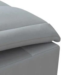 vidaXL Massage chaise longue met bolster stof lichtgrijs