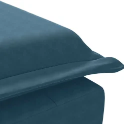 vidaXL Massage chaise longue met bolster fluweel blauw