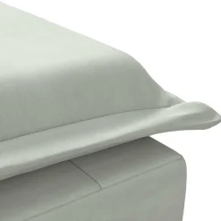 vidaXL Massage chaise longue met bolster fluweel lichtgrijs