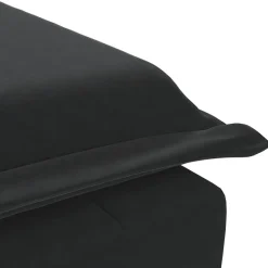vidaXL Massage chaise longue met bolster fluweel zwart