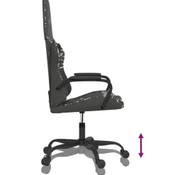 vidaXL Massage gamestoel kunstleer zwart en camouflage