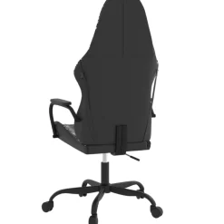 vidaXL Massage gamestoel kunstleer zwart en camouflage