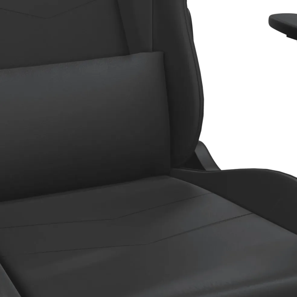 vidaXL Massage gamestoel kunstleer zwart
