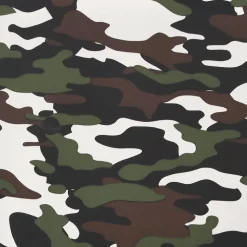 vidaXL Massage gamestoel kunstleer zwart en camouflage