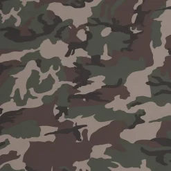 vidaXL Massage gamestoel met voetensteun stof zwart en camouflage
