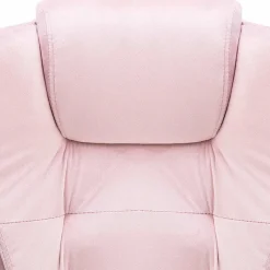 vidaXL Massagekantoorstoel fluweel roze