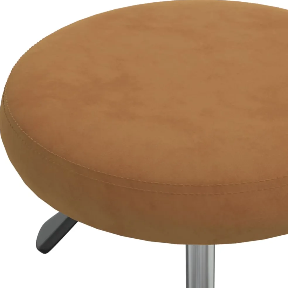 vidaXL Massagekruk fluweel bruin