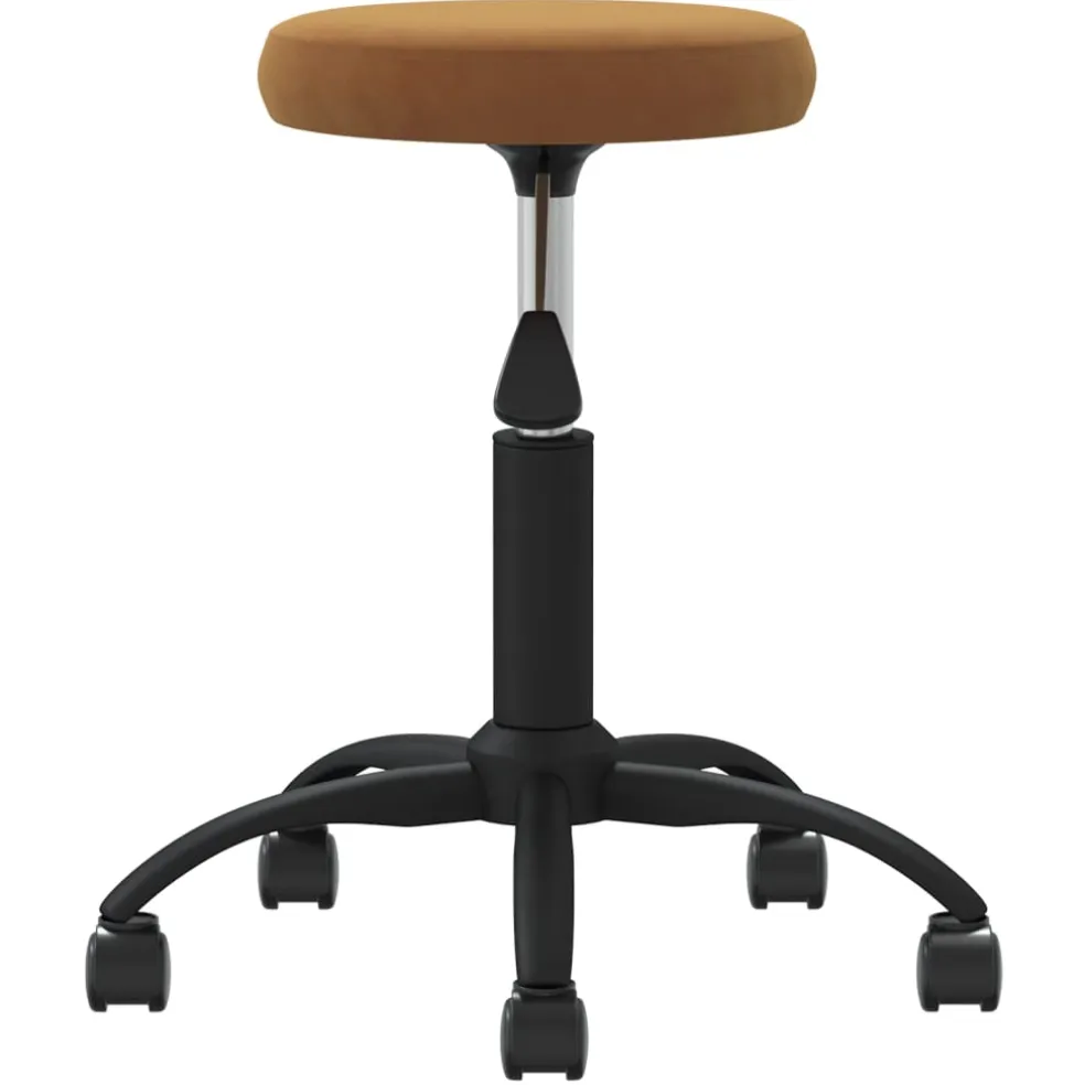 vidaXL Massagekruk fluweel bruin