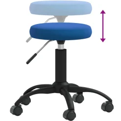 vidaXL Massagekruk fluweel blauw