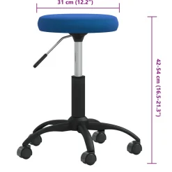 vidaXL Massagekruk fluweel blauw