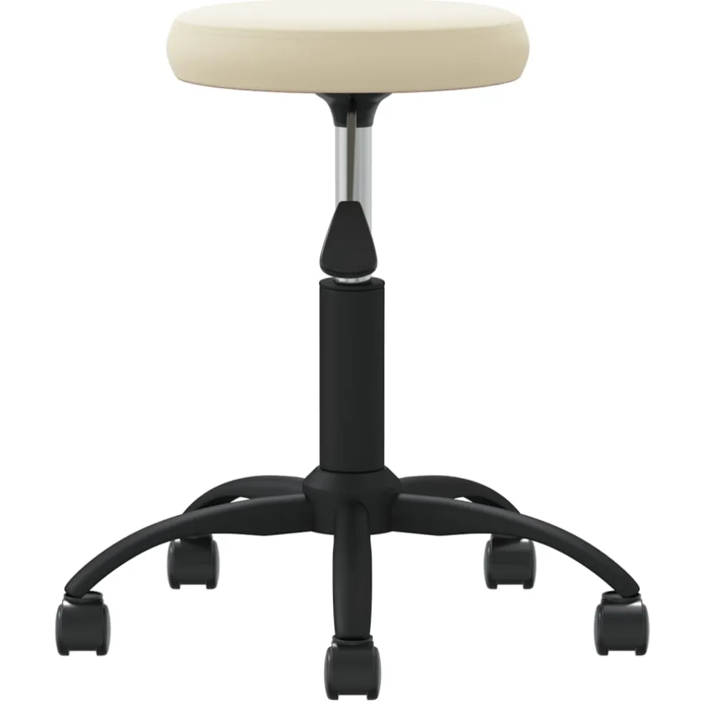 vidaXL Massagekruk fluweel crèmekleurig