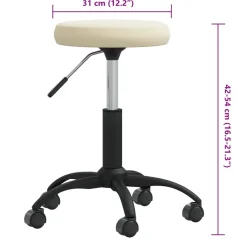 vidaXL Massagekruk fluweel crèmekleurig