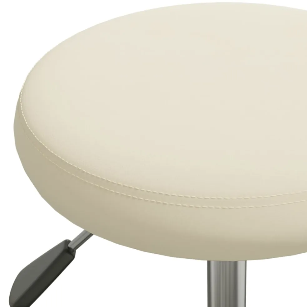 vidaXL Massagekruk fluweel crèmekleurig