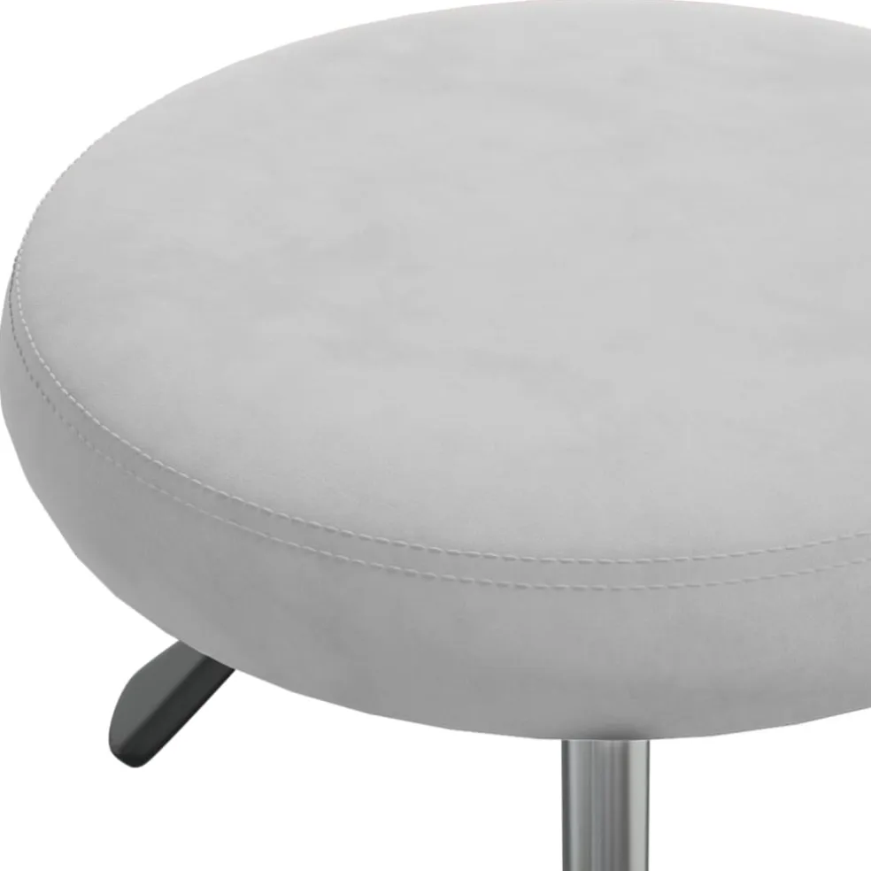 vidaXL Massagekruk fluweel lichtgrijs