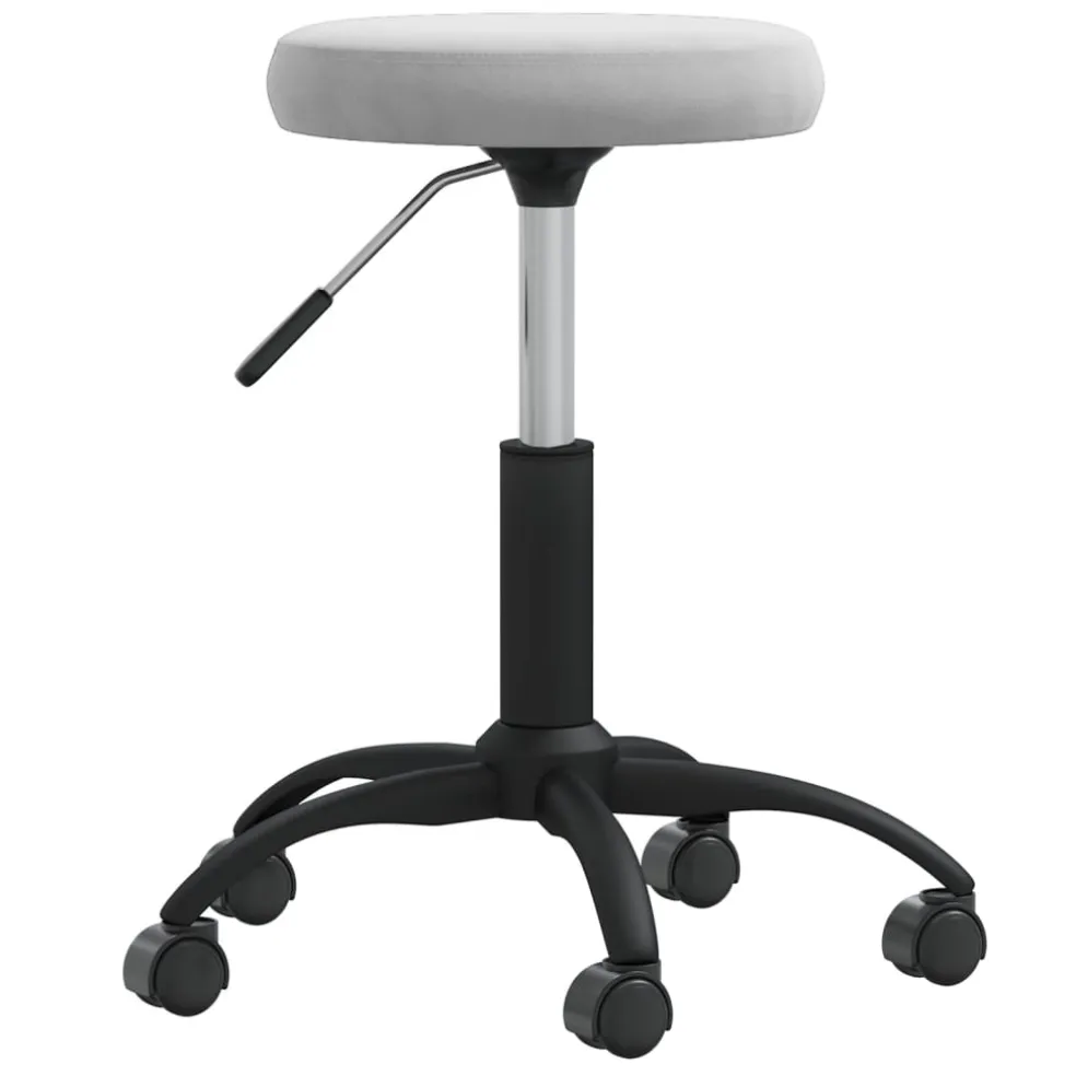 vidaXL Massagekruk fluweel lichtgrijs